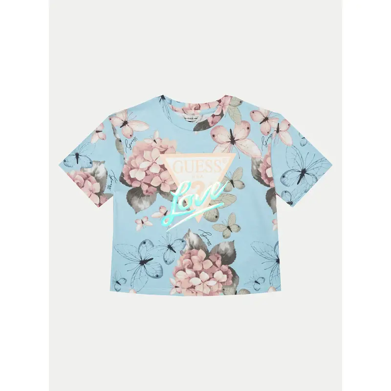 Guess T-shirt Azzurro 3211140