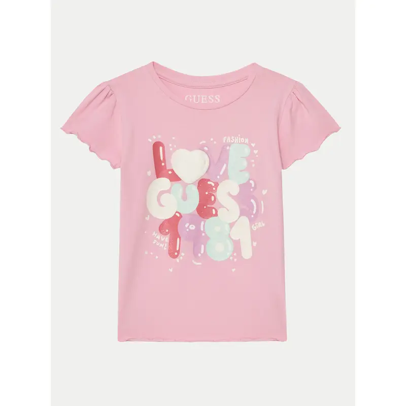 Guess T-shirt Rosa 3216058