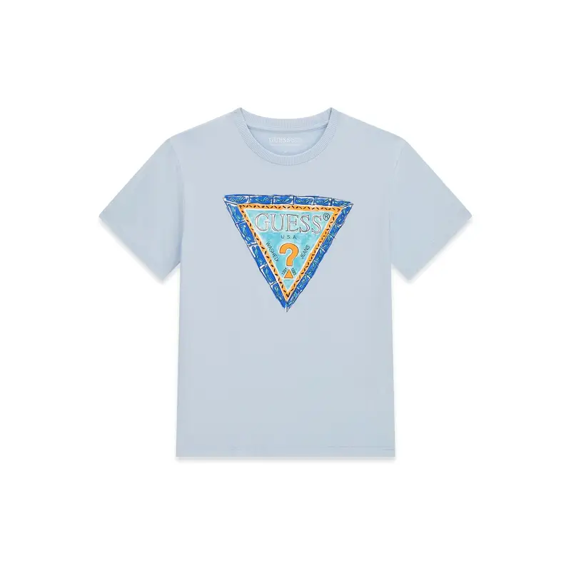 T-shirt L6GI00 K8HM4 Celeste Regular Fit