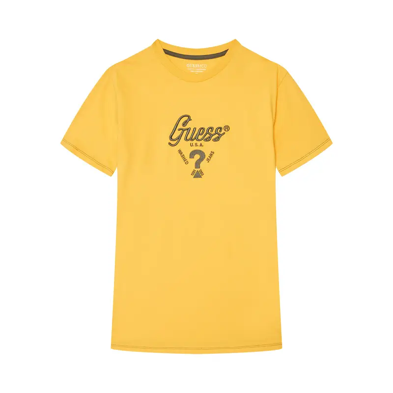 T-shirt L6GI06 K8HM4 Giallo Relaxed Fit