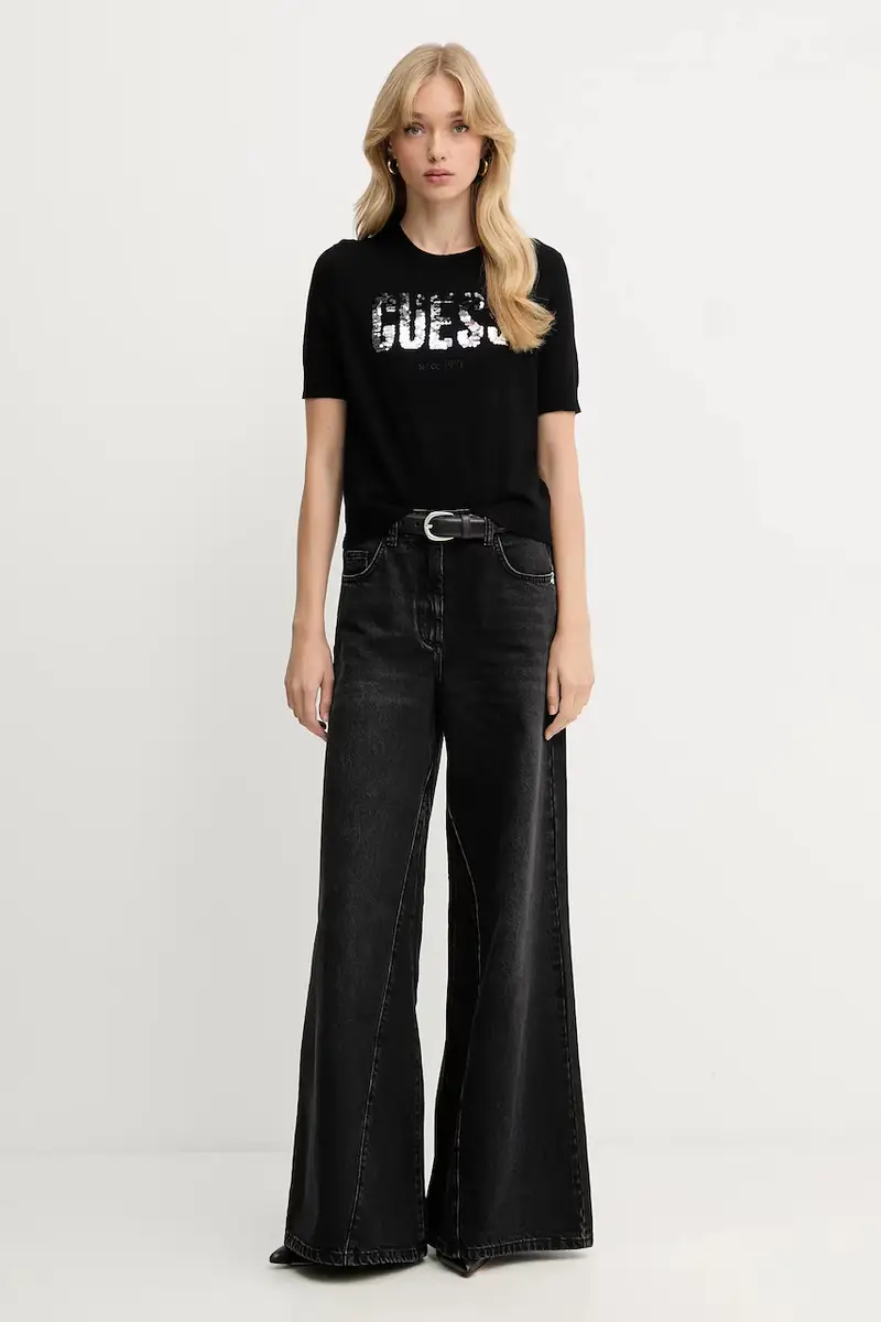 Guess T-shirt Donna Nero 2985907 miniatura 2