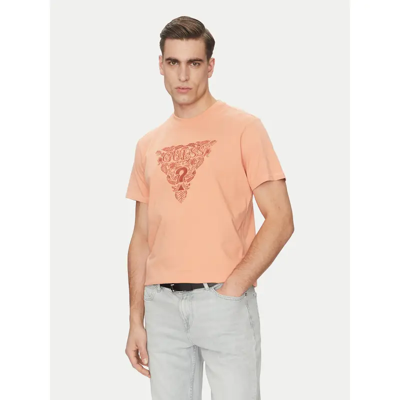 Guess T-shirt Arancione 3216139