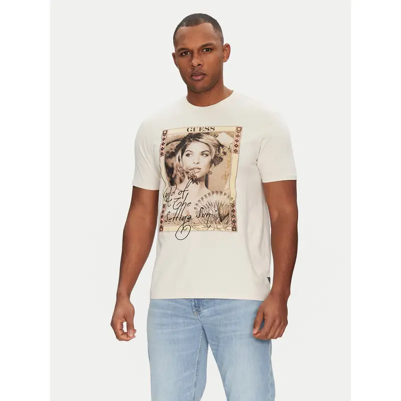 Guess T-shirt Beige 3216157