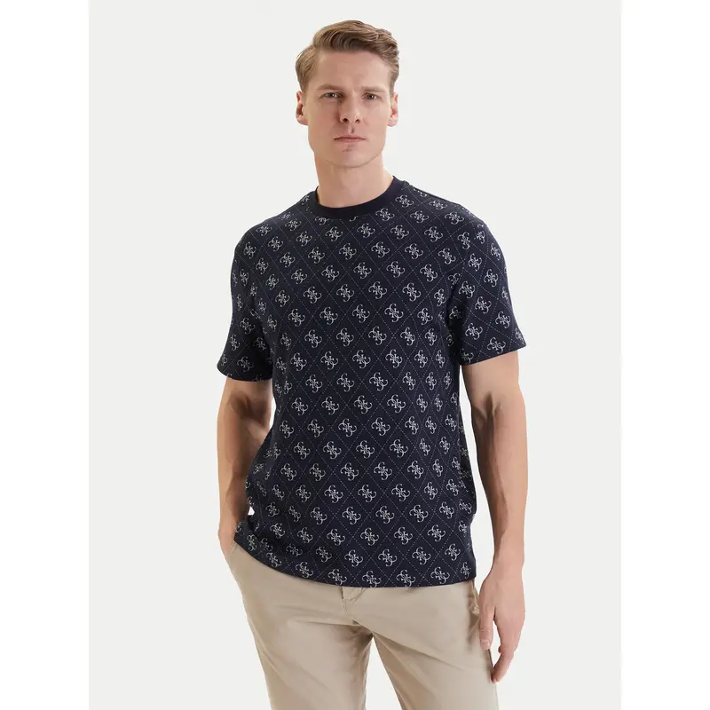 T-shirt M6GP34 K3200 Blu scuro Relaxed Fit