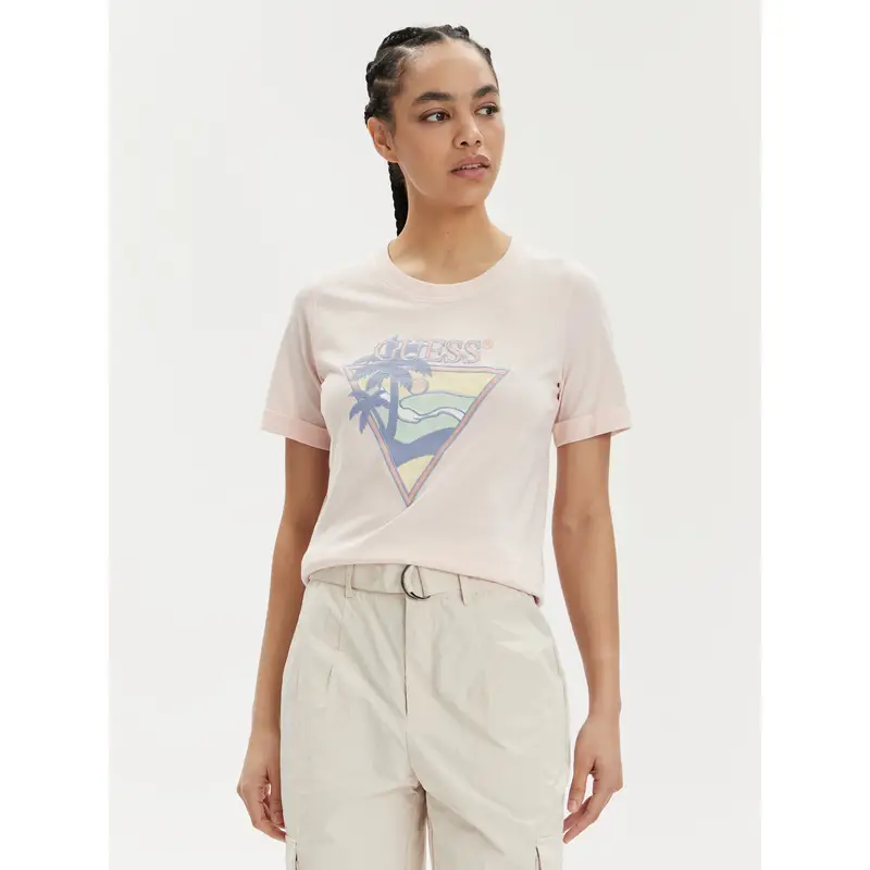 Guess T-shirt Rosa 3204133
