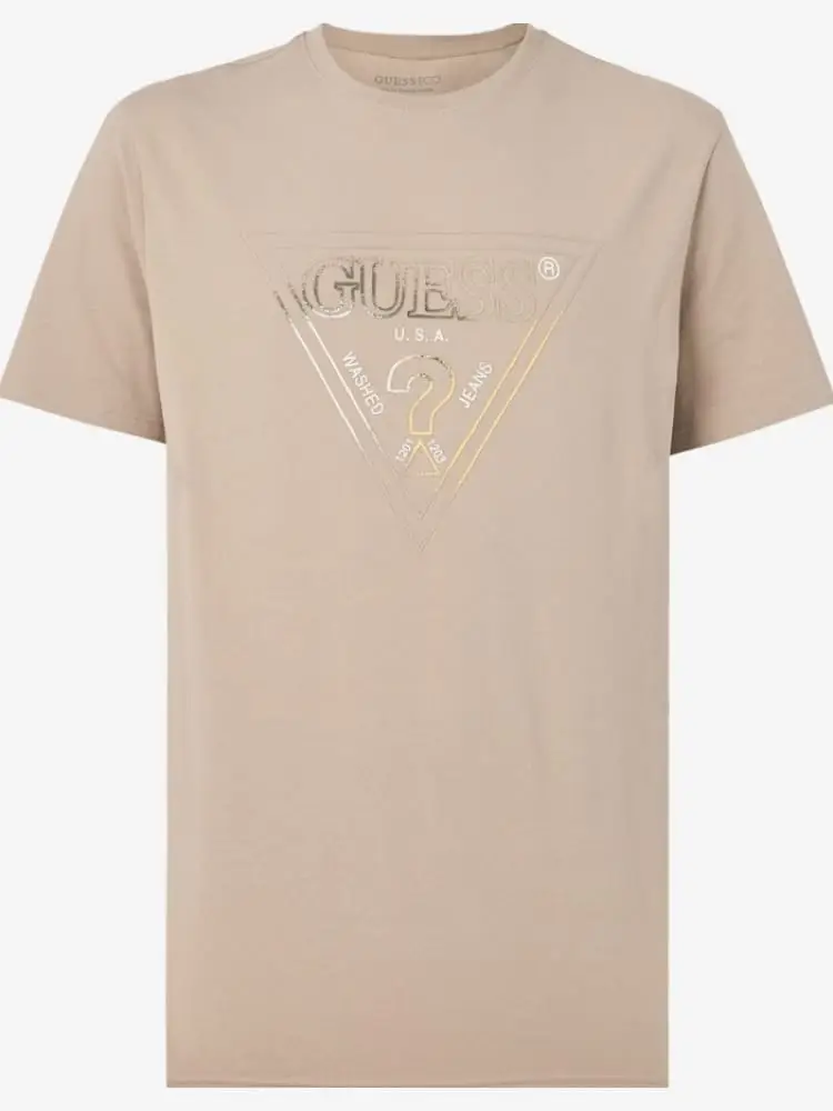 Guess T-shirt Uomo Beige 4370381