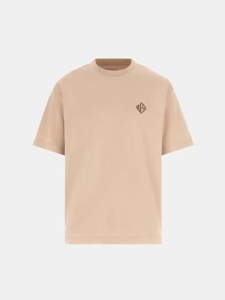 Guess T-shirt Uomo Beige 4370395