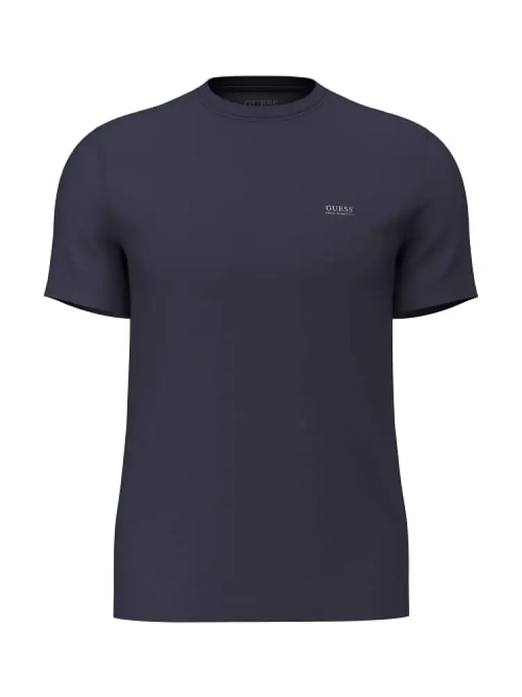 t-shirt uomo new tech blu slim fit