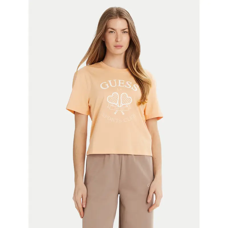 Guess T-shirt Arancione 3216370