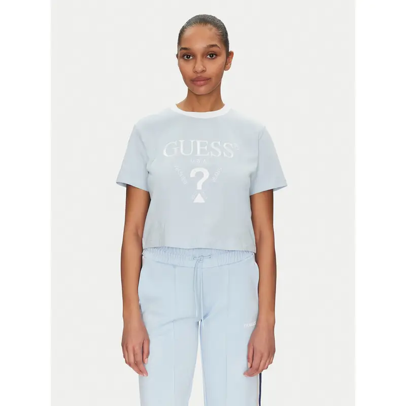 Guess T-shirt Azzurro 3216449