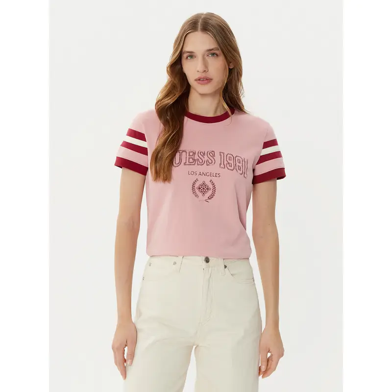 Guess T-shirt Rosa 3345040