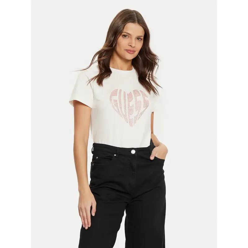 Guess T-shirt Beige 3211425