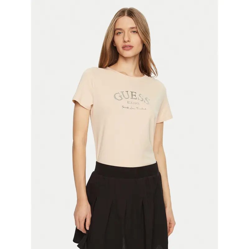 Guess T-shirt Beige 4237890