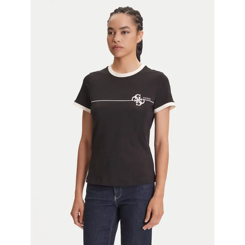 T-shirt V5YI01 J1314 Nero Regular Fit