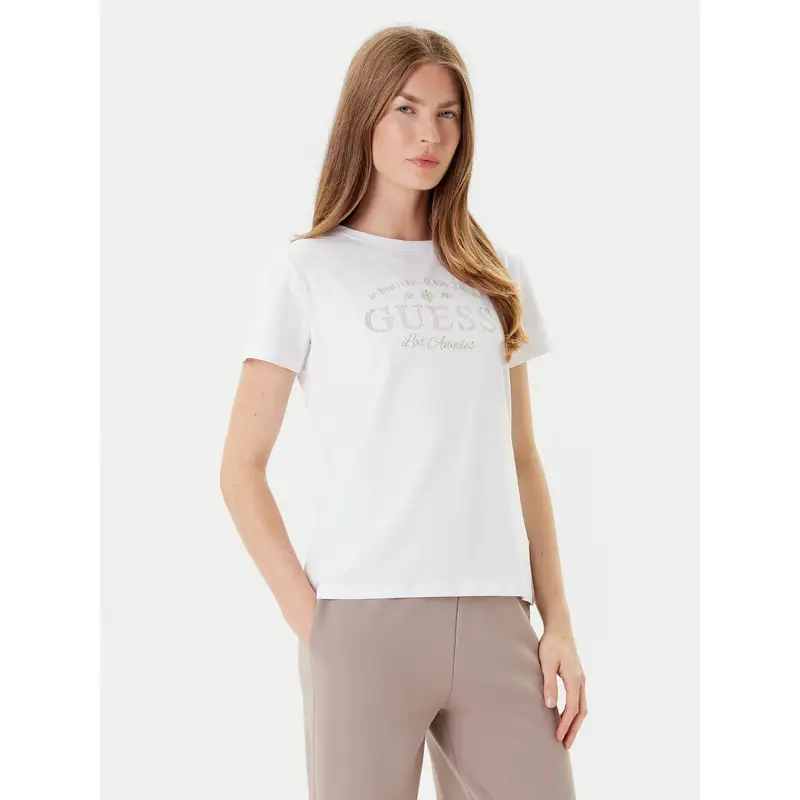 T-shirt V5YI13J 1314 Bianco Regular Fit