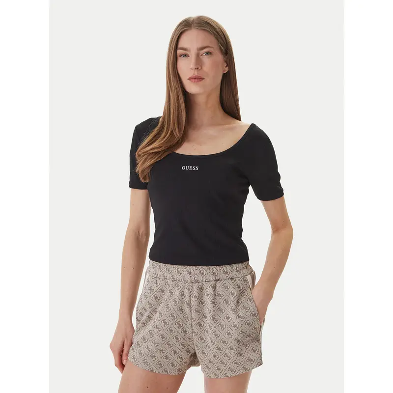 T-shirt V6GP04 K2969 Nero Slim Fit