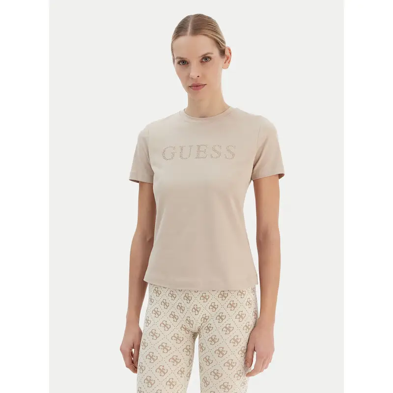 Guess T-shirt Beige 3784357