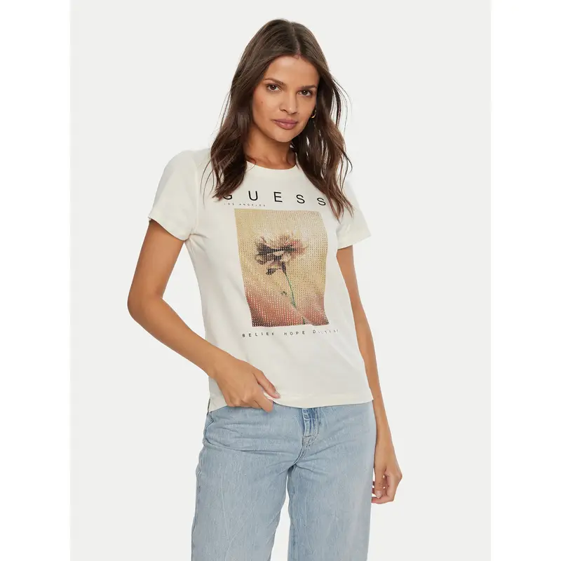 Guess T-shirt Beige 3343568
