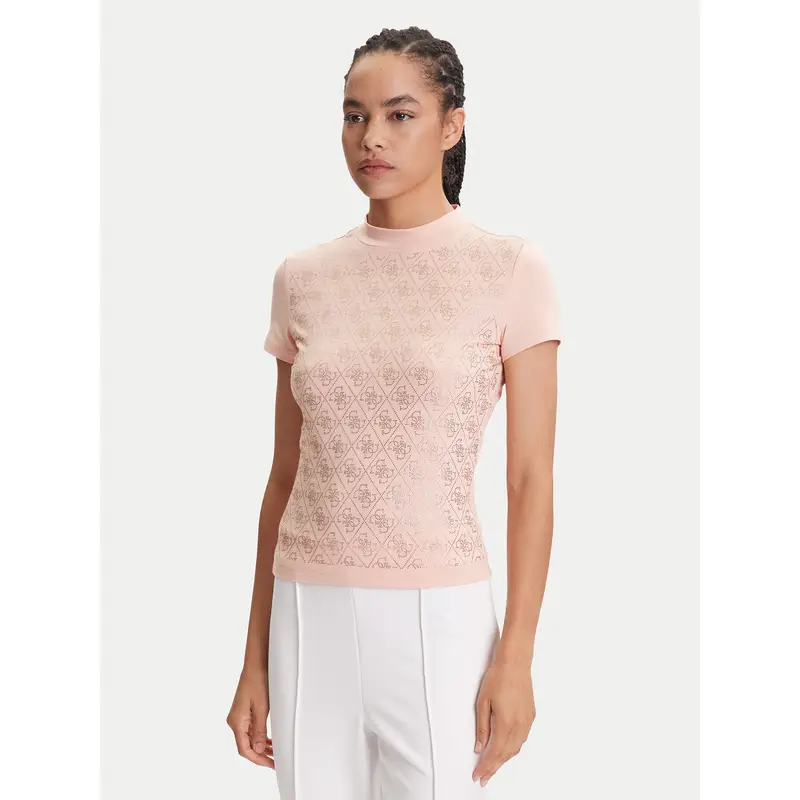 T-shirt W4BI26 J1314 Rosa Regular Fit