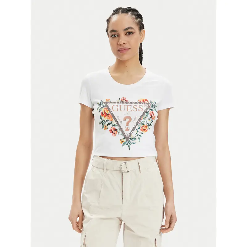Guess T-shirt Bianco 3204129