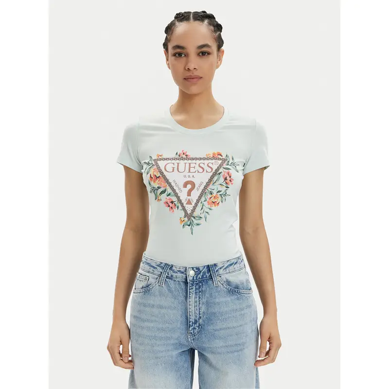 Guess T-shirt Azzurro 3204128