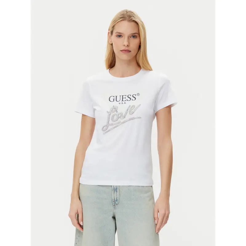 Guess T-shirt Bianco 3216536