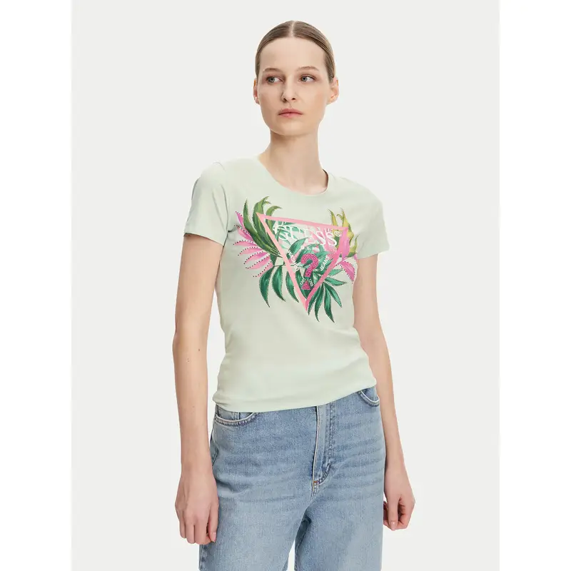 Guess T-shirt Turchese 3216540