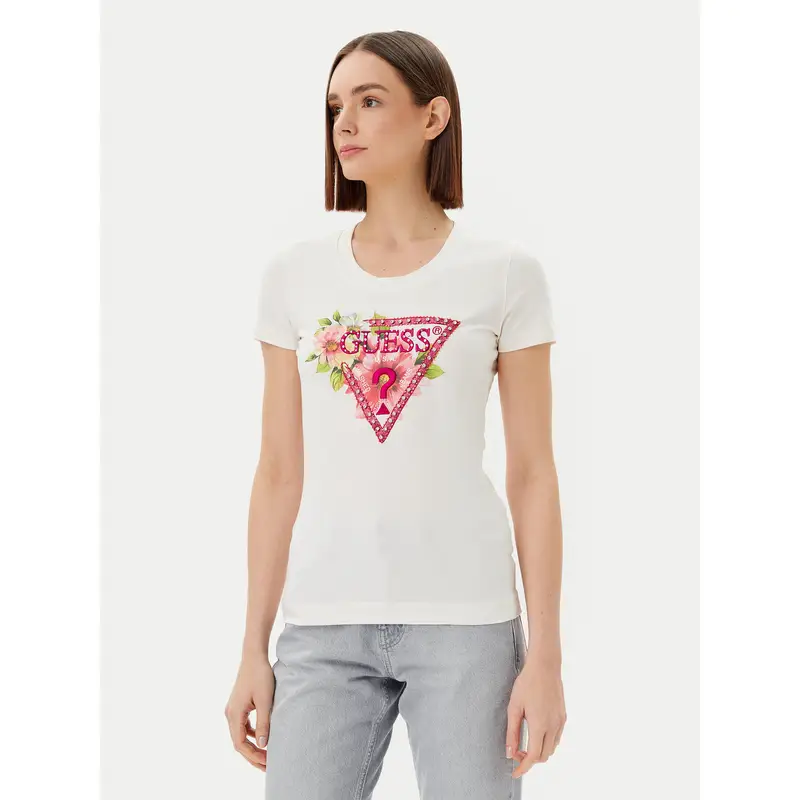 Guess T-shirt Bianco 3216545