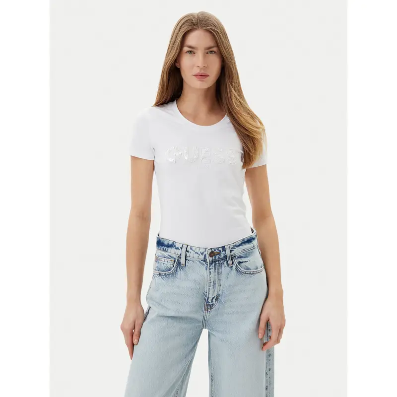 Guess T-shirt Bianco 3216556