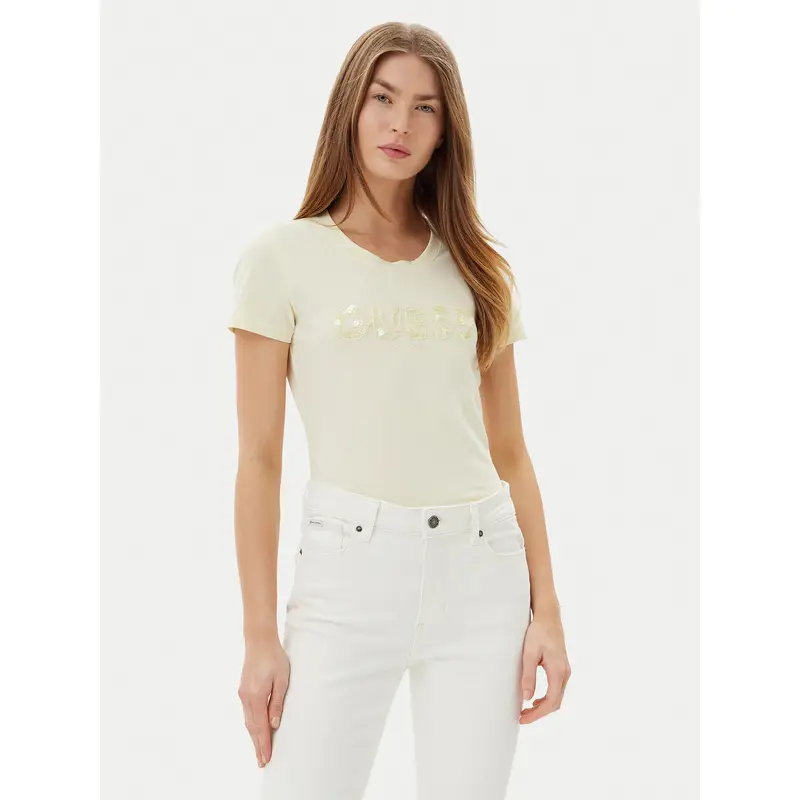 Guess T-shirt Giallo 3216555