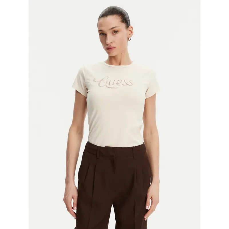 Guess T-shirt Beige 3216570