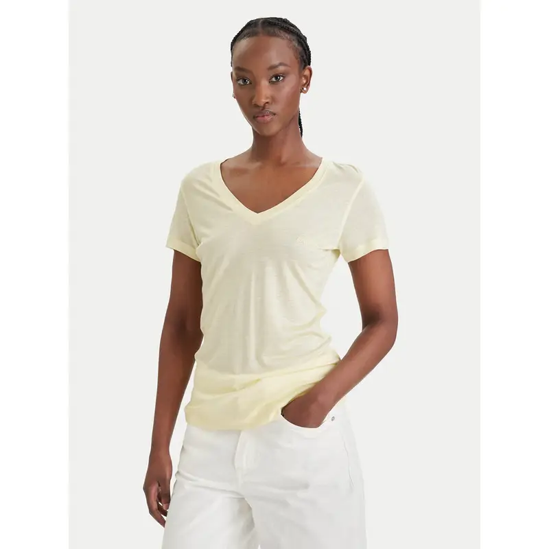 T-shirt W5GP31 KCSX2 Giallo Classic Fit