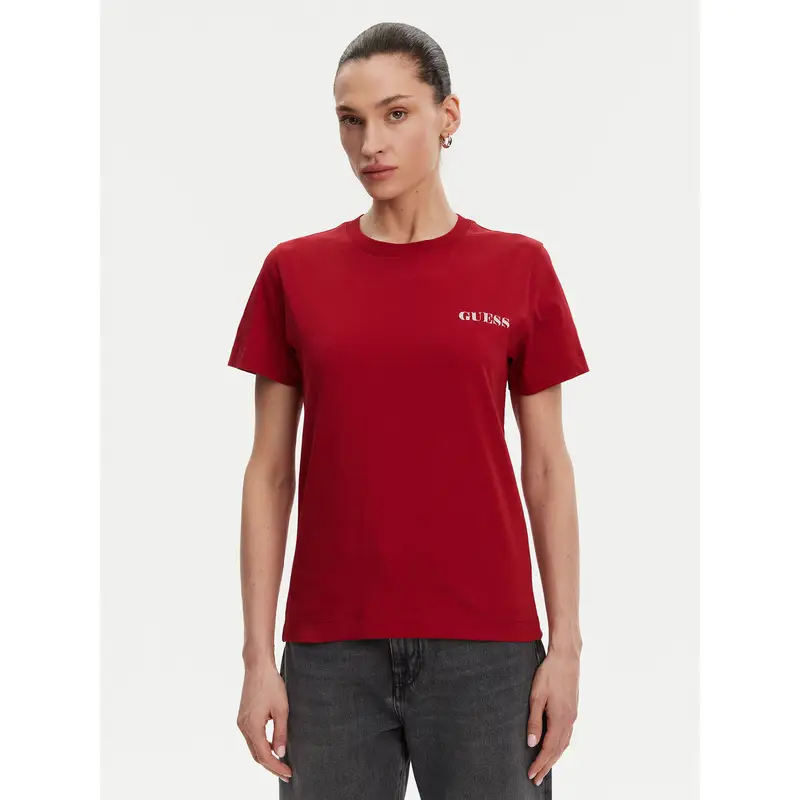 Guess T-shirt Rosso 3211496