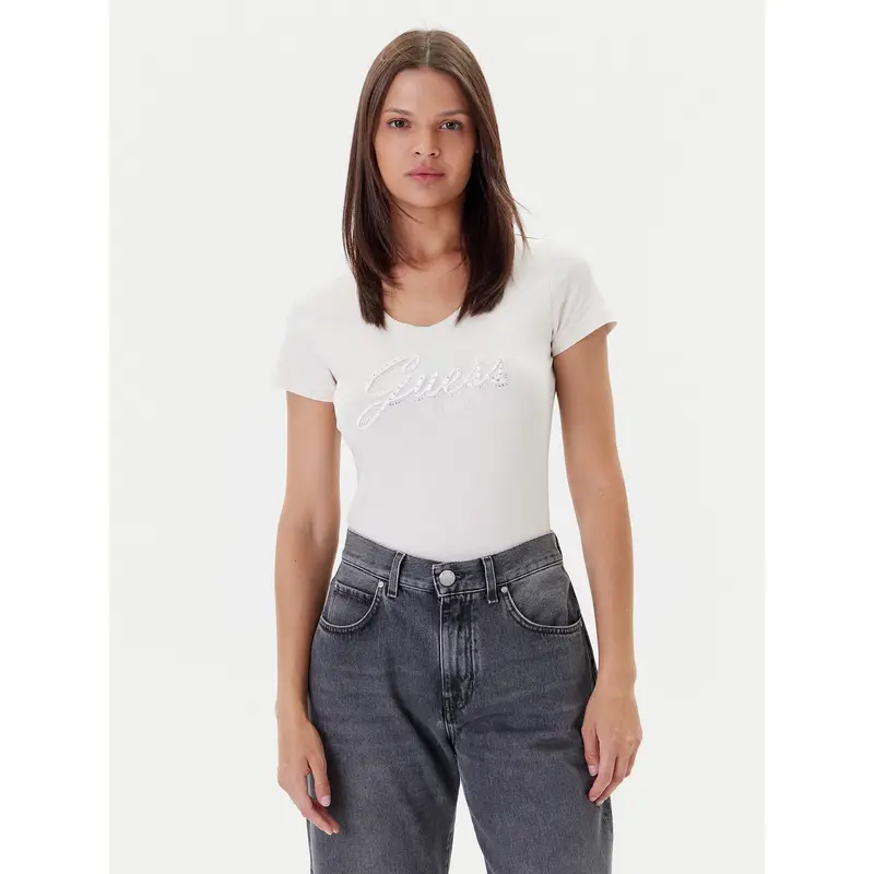 Guess T-shirt Beige 3224490