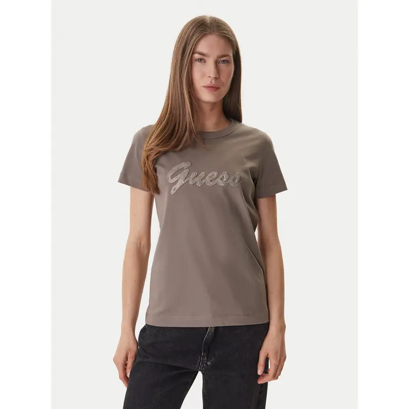 Guess T-shirt Marrone 4242153