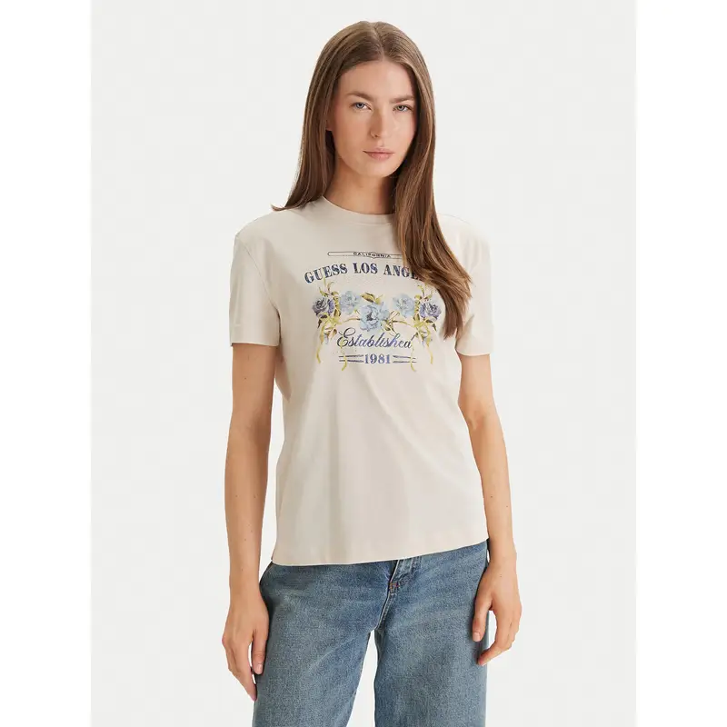 Guess T-shirt Beige 4242167