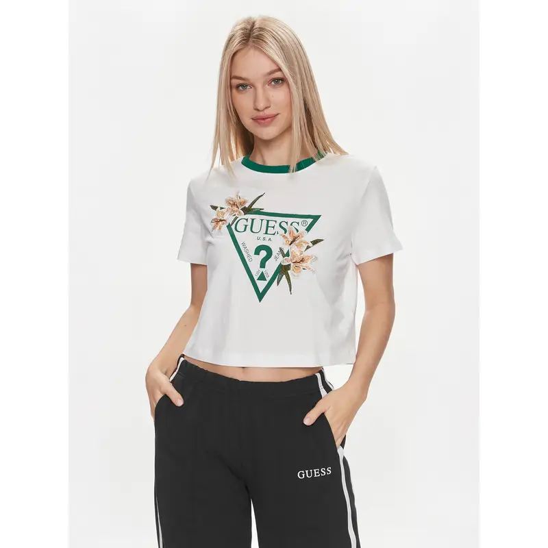 Guess T-shirt Bianco 3204124