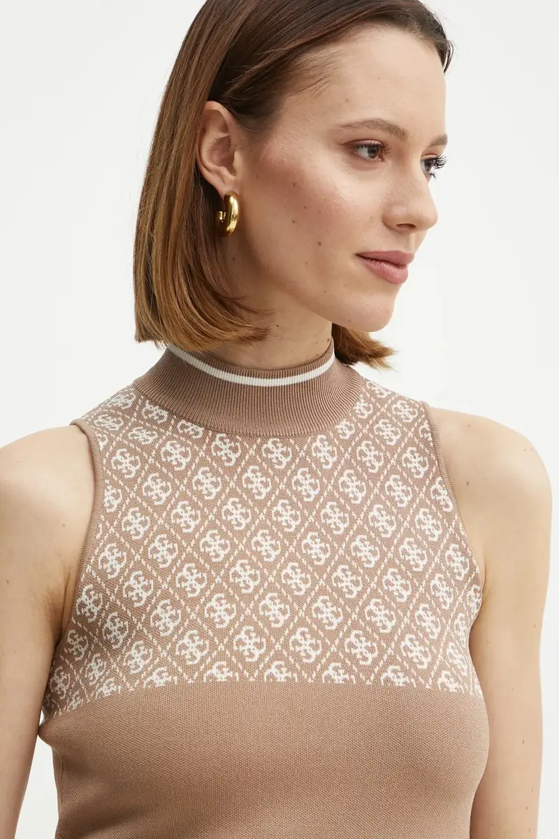 Guess Top Donna Marrone 3138025 miniatura 4