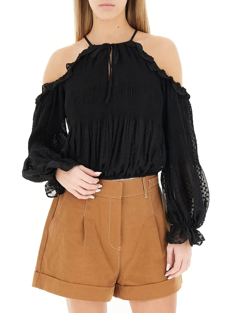 top guess emilia da donna - nero