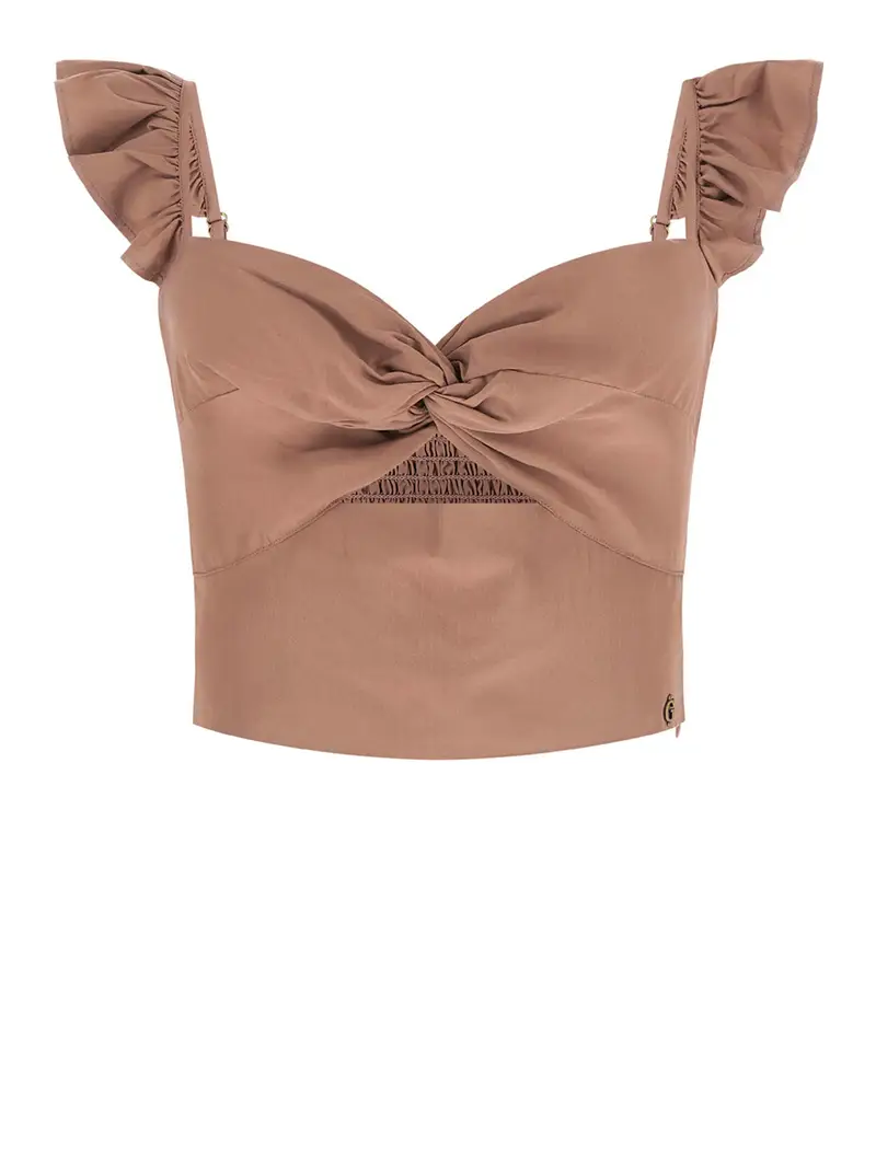 top guess rossana da donna - marrone