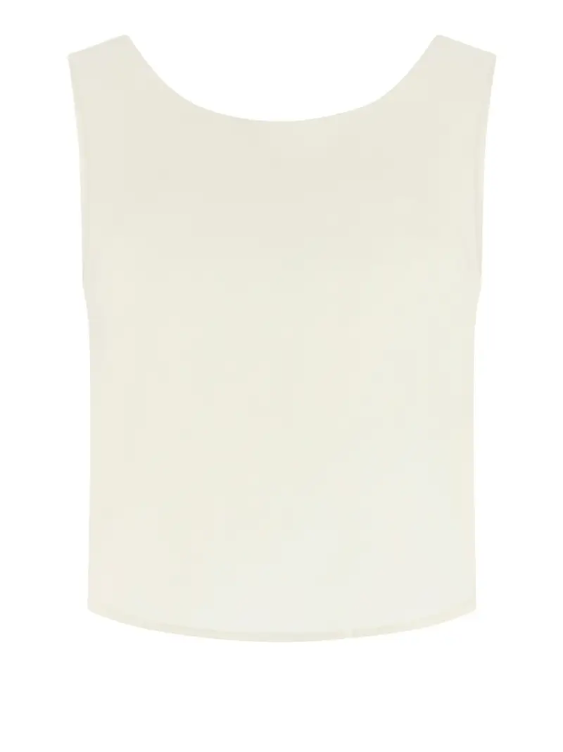 top guess zoe leaf da donna - avorio