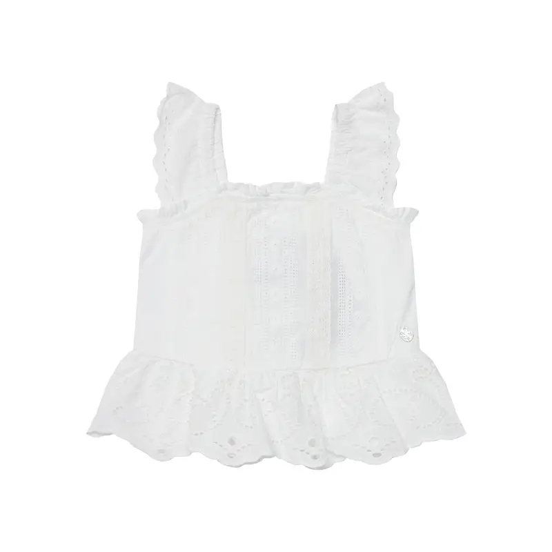 Top J5GH14 WBHO0 Bianco Regular Fit