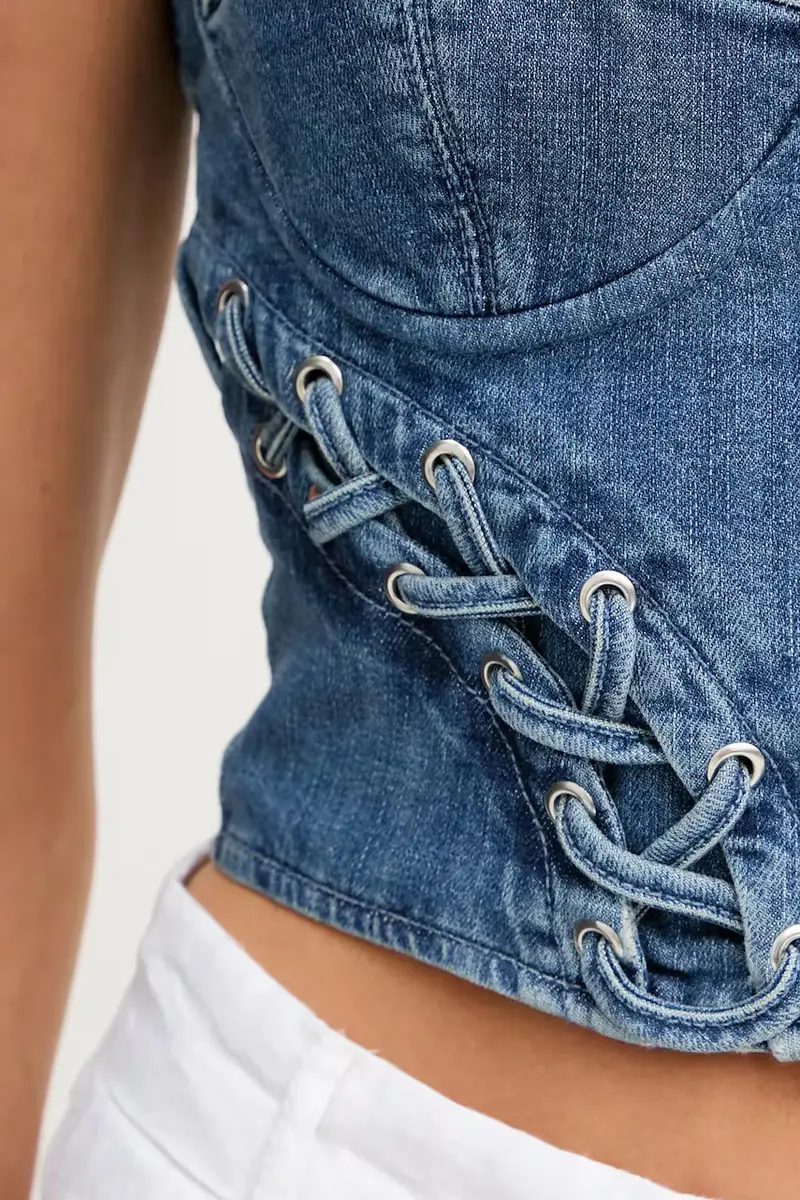 top jeans MARSY colore blu W5GH86 D4H7C miniatura 5