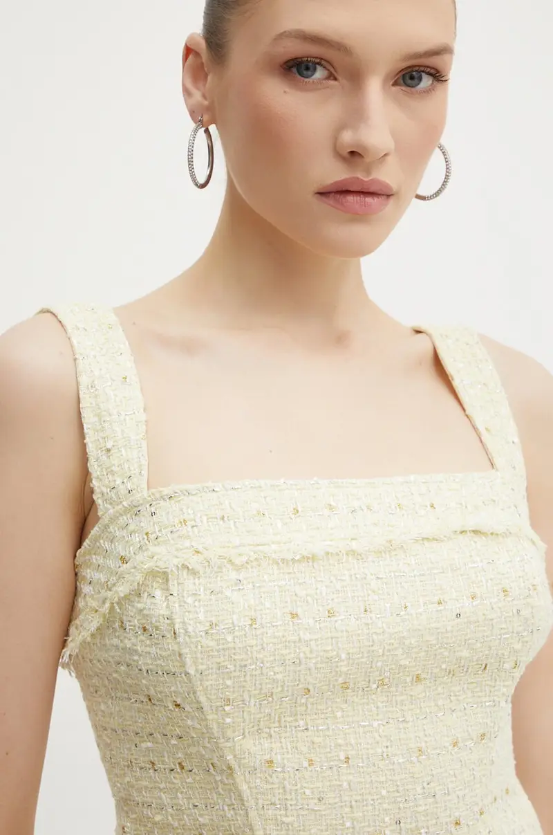 Guess Top Donna Giallo 3246248 miniatura 4