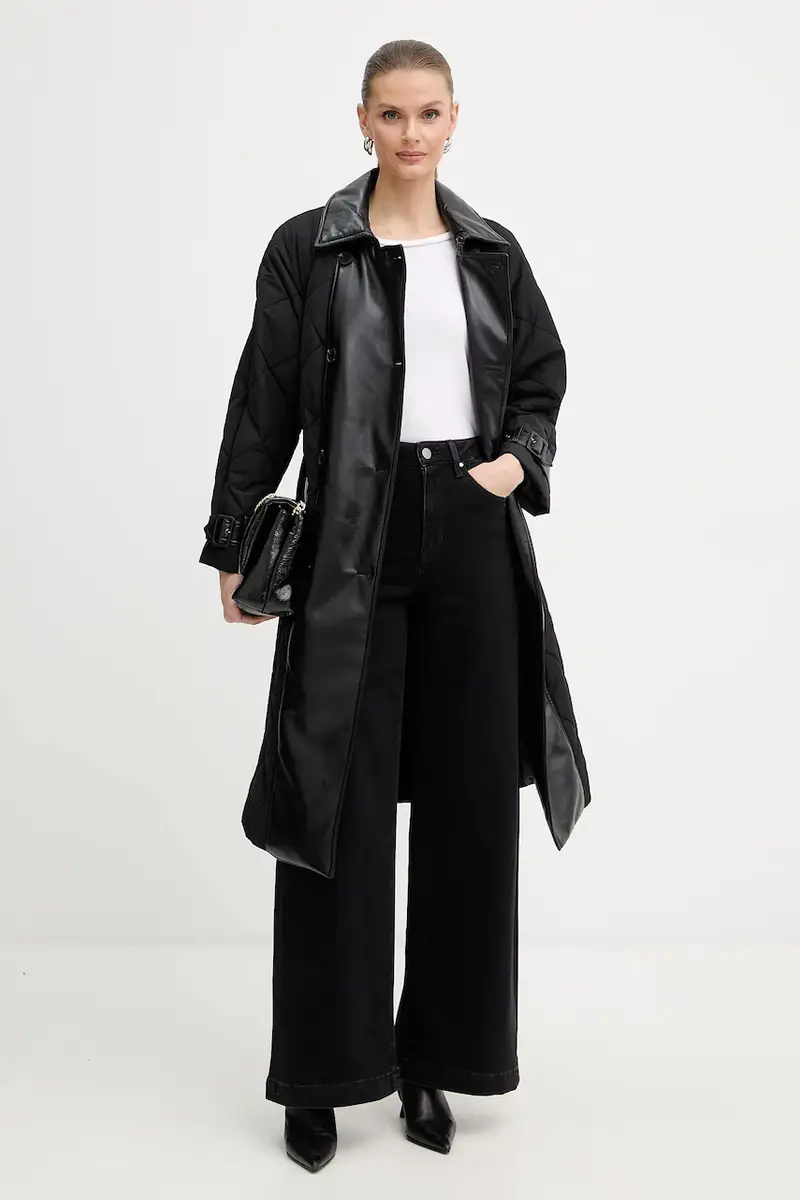 trench ALEXANE colore nero W5BL36 W4070 miniatura 2