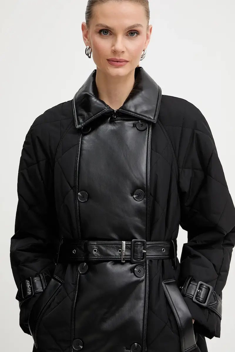 trench ALEXANE colore nero W5BL36 W4070 miniatura 4