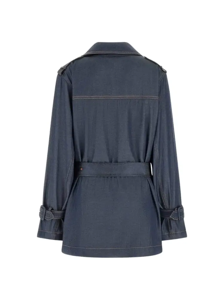 Guess Trench Donna Denim 4366763 miniatura 2