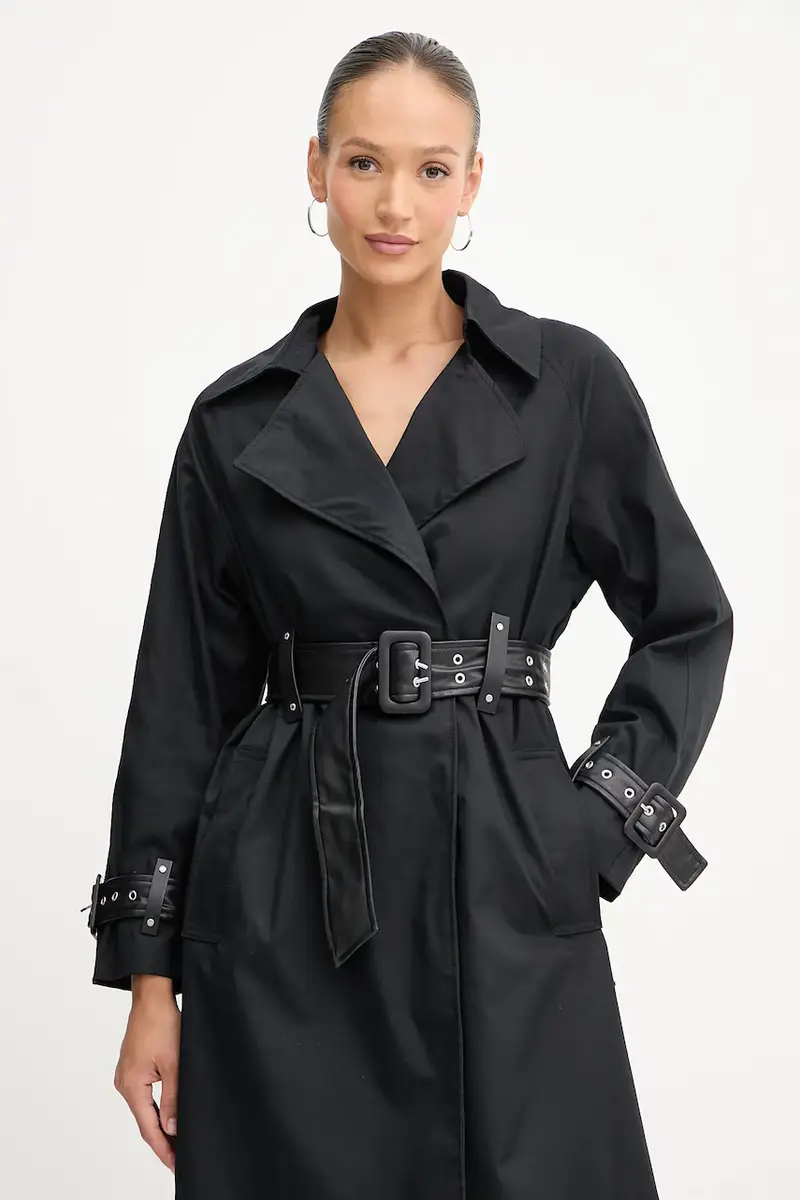 trench RAPHAELLE colore nero W5YL02 WHDF1 miniatura 4