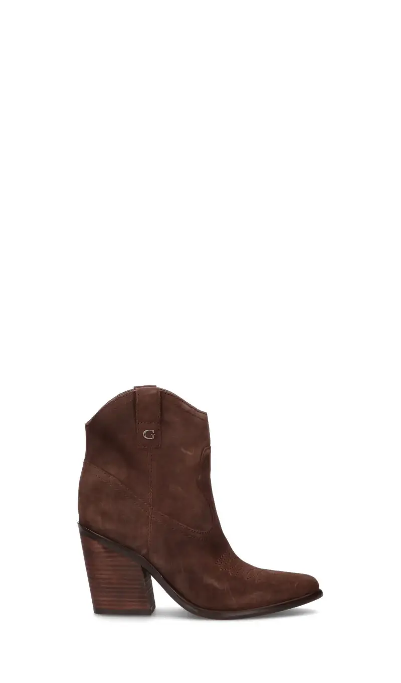 Tronchetto donna marrone in suede Vario