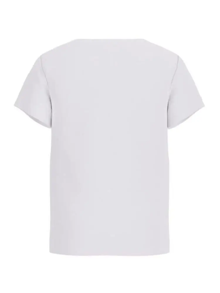 tshirt bianca bambina maxi logo miniatura 2